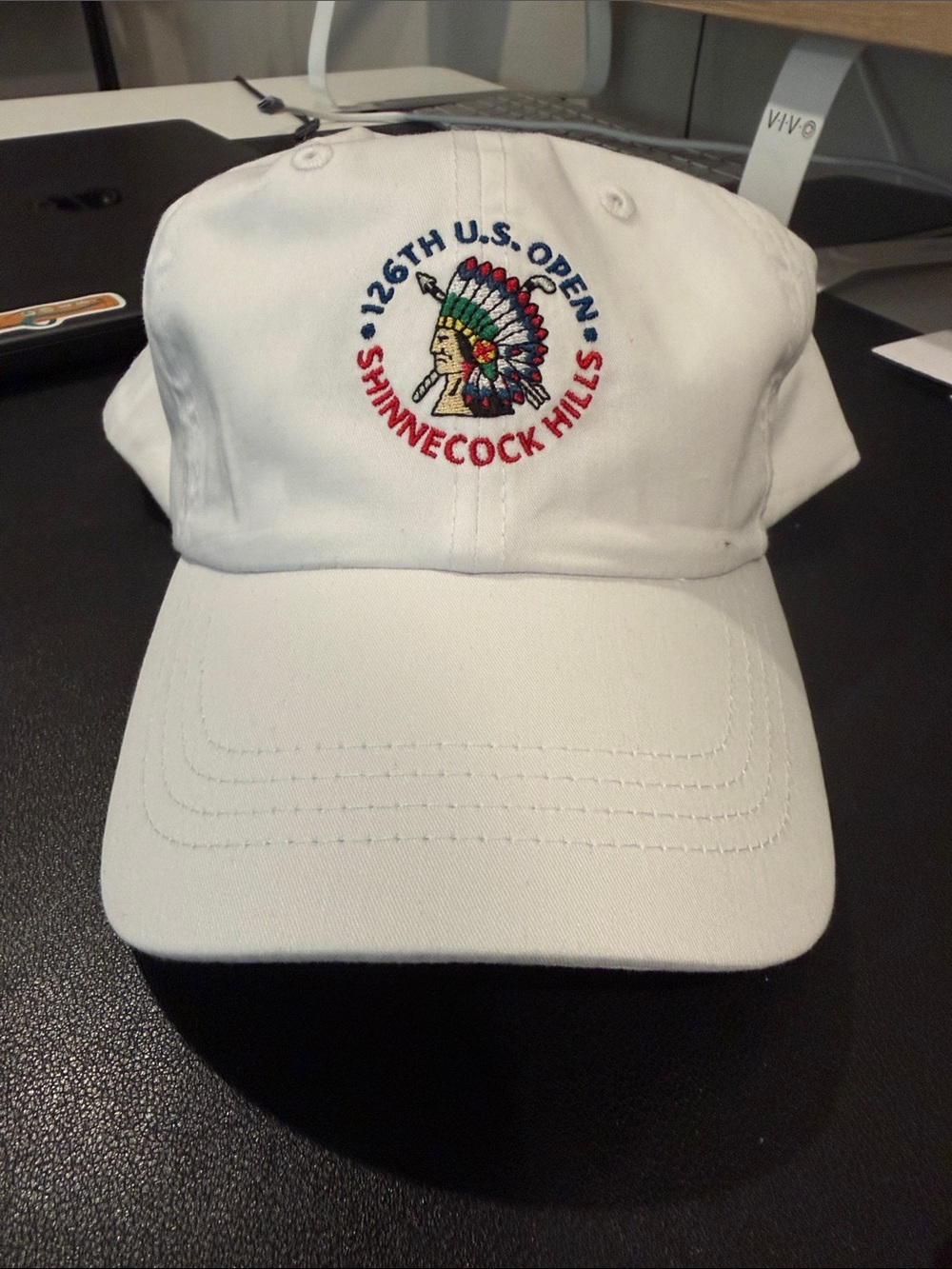 Peter Millar White 126th U.S. Open Shinnecock Hills Embroidered Cap